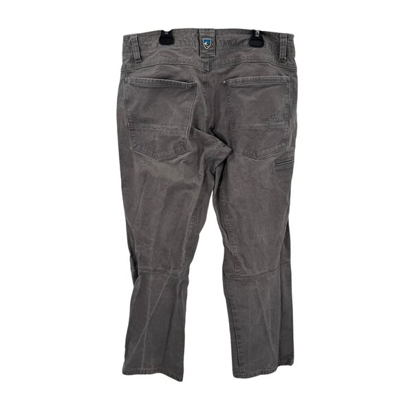 Kuhl Free Ryder Pants Mens 34x28 Durable Cotton Blend Gray Outdoor Workwear - Picture 3 of 9